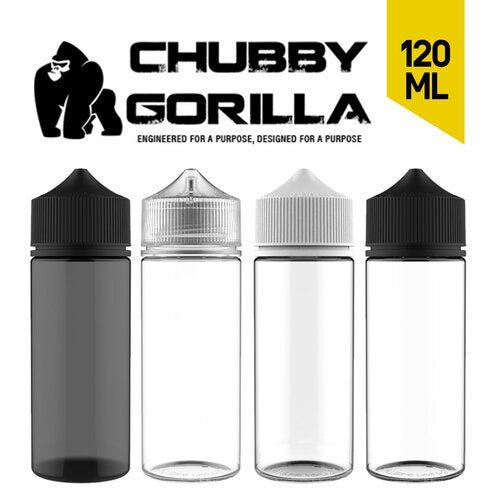 CHUBBY GORILLA - 120ML V3 PET BOTTLE (Black)