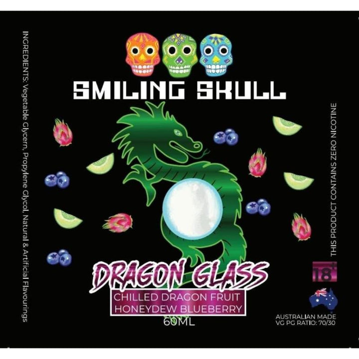 Smiling Skull- Dragon Glass